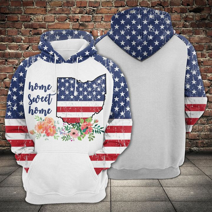 Ohio Home Sweet Home 3D All Over Print Hoodie & Zip Hoodie