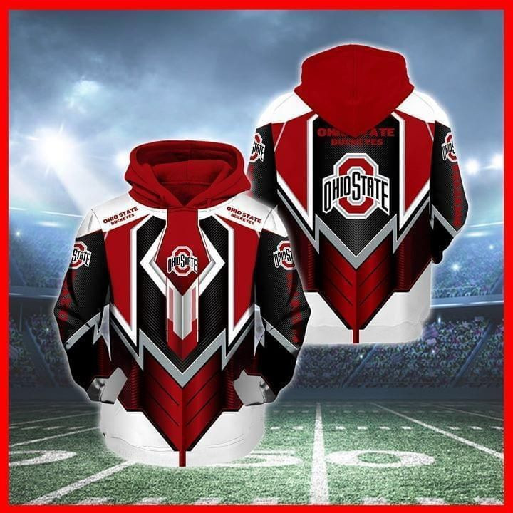 Ohio State Buckeyes 3D All Over Print Hoodie & Zip Hoodie