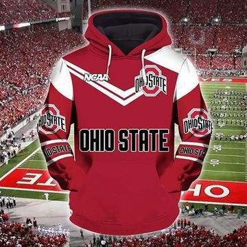 Ohio State Buckeyes 3D All Over Print Hoodie & Zip Hoodie