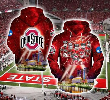 Ohio State Buckeyes 3D All Over Print Hoodie & Zip Hoodie