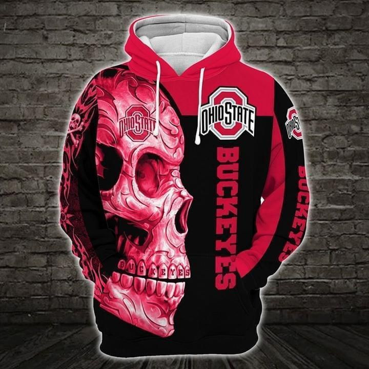 Ohio State Buckeyes 3D All Over Print Hoodie & Zip Hoodie
