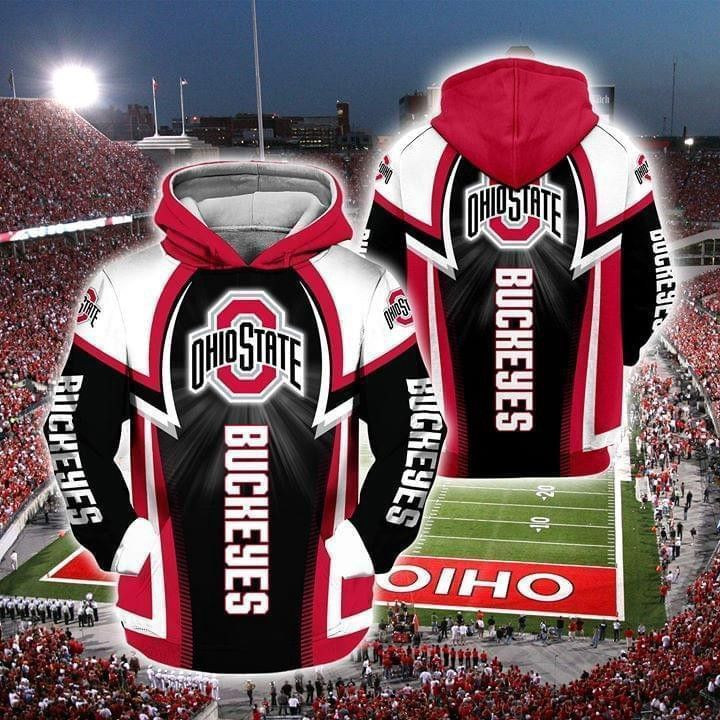 Ohio State Buckeyes 3D All Over Print Hoodie & Zip Hoodie