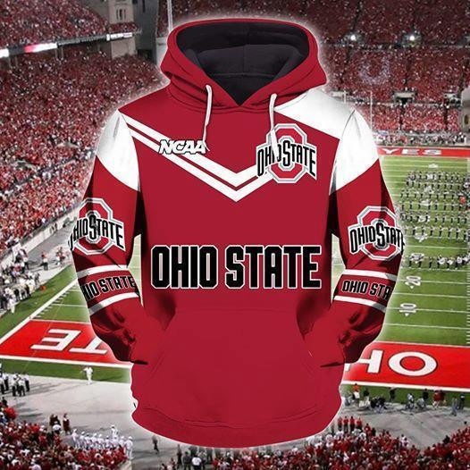 Ohio State Buckeyes 3D All Over Print Hoodie & Zip Hoodie