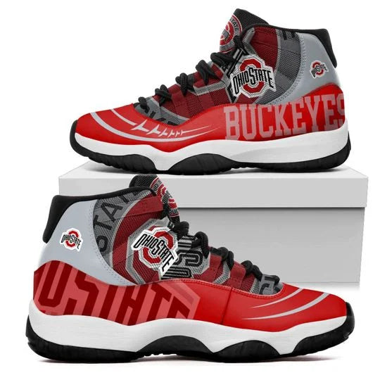 Ohio State Buckeyes JD13 Sneakers Shoes for Men & Women | Custom Fan Gift