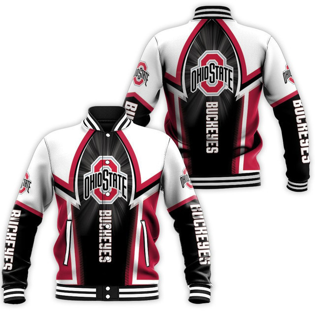 Ohio State Buckeyes Varsity Baseball Jacket for Men & Women | NCAA Team Fan Gift
