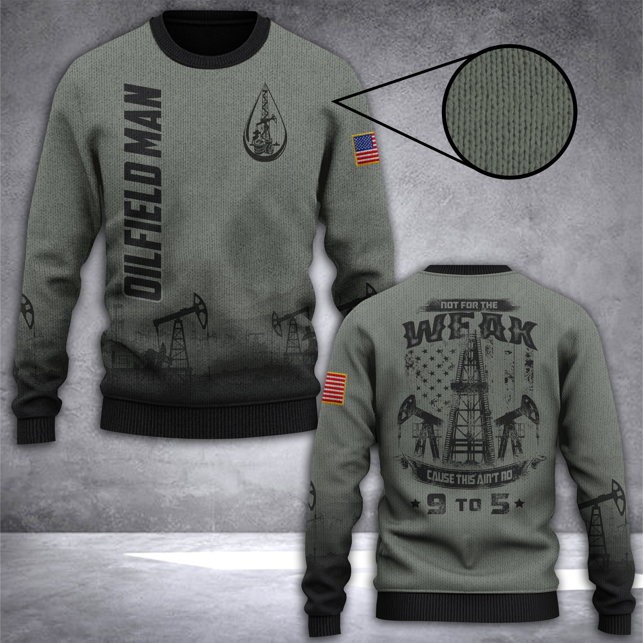 Oilfield Man Ugly Christmas Sweater, Perfect Holiday Gift