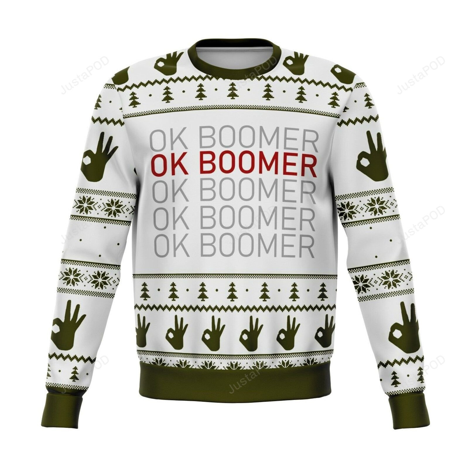 Ok Boomer Ugly Christmas Sweater,