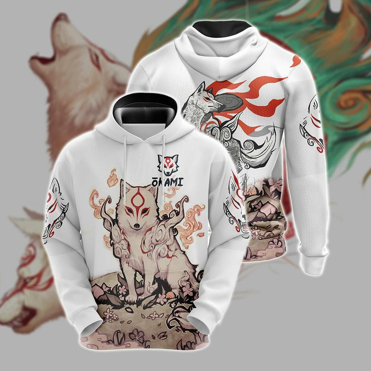 Okami New Unisex 3D All Over Print Hoodie & Zip Hoodie