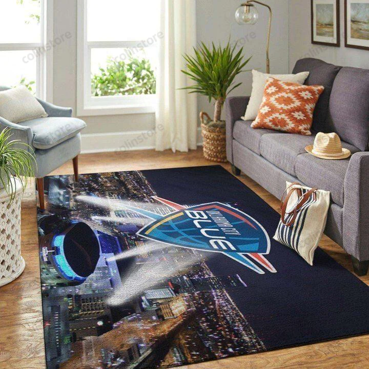 Oklahoma City Thunder 3D Rectangle Area Rug – Full Print Carpet For Living Room & Bedroom Home Decor