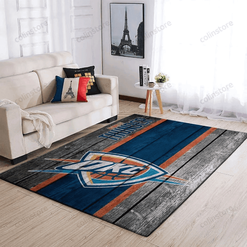 Oklahoma City Thunder 6 3D Rectangle Area Rug – Full Print Carpet For Living Room & Bedroom Home Decor
