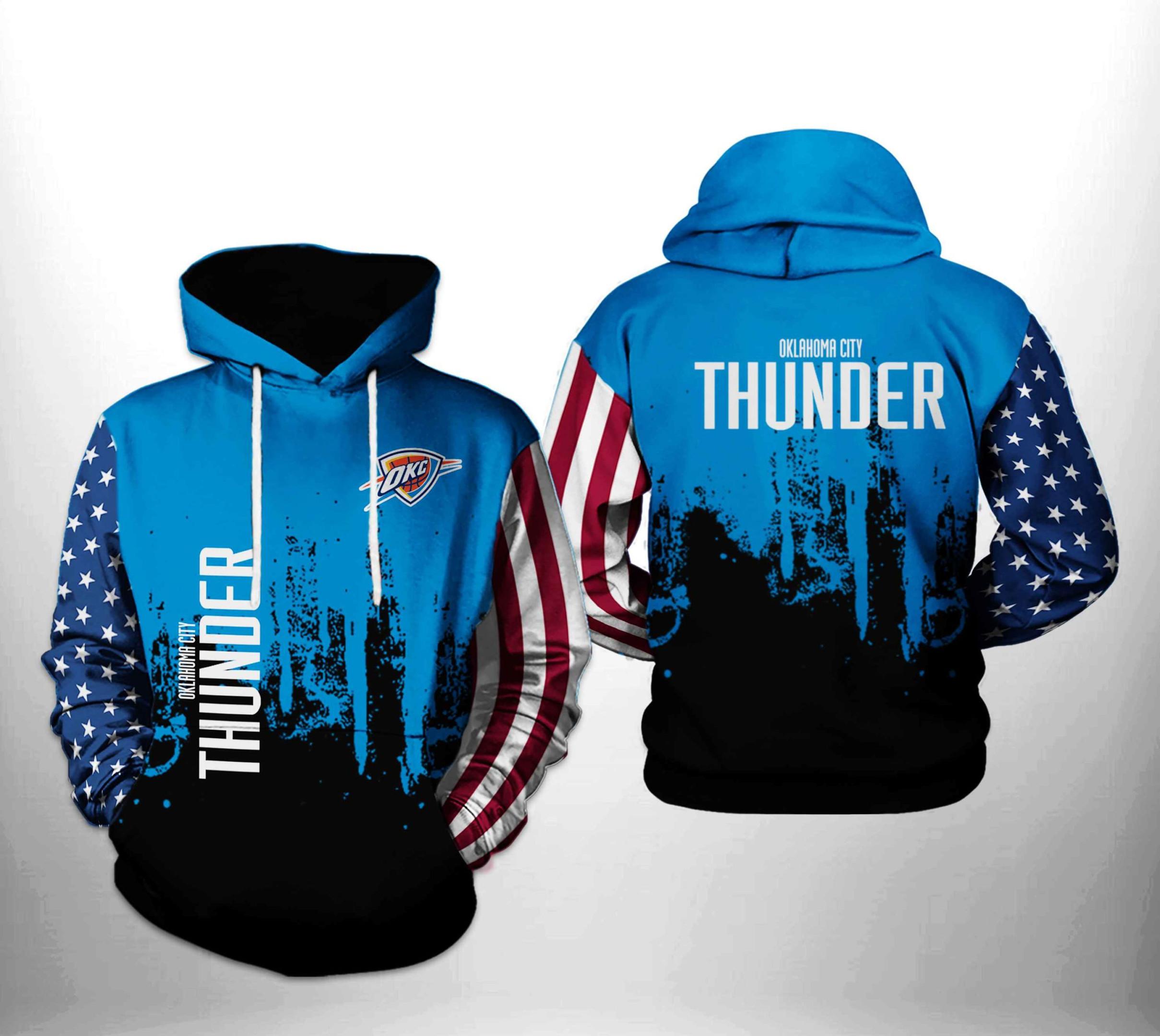 Oklahoma City Thunder NBA Team US 3D All Over Print Hoodie & Zip Hoodie