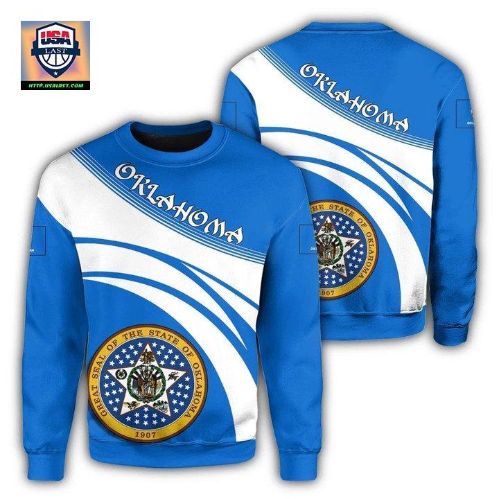 Oklahoma Coat Of Arms Sweater Cricket Style J5W