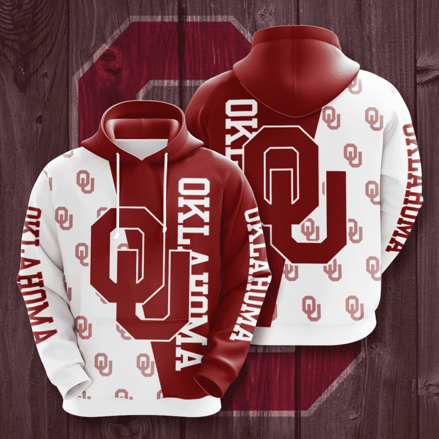 Oklahoma Sooners 3D All Over Print Hoodie & Zip Hoodie