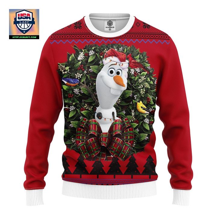 Olaf Frozen Noel Mc Ugly Christmas Sweater Thanksgiving Gift