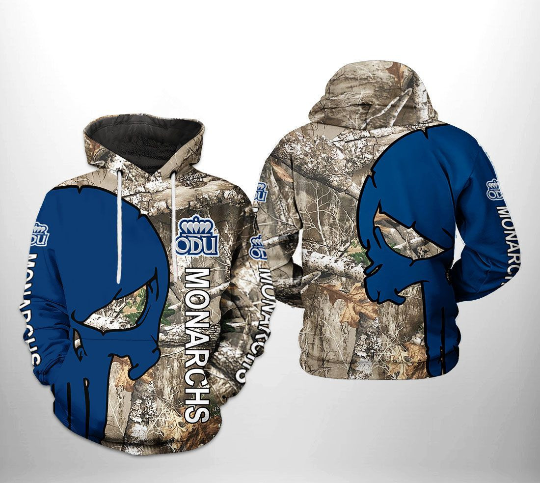 Old Dominion Monarchs NCAA Camo Veteran Hunting 3D All Over Print Hoodie & Zip Hoodie