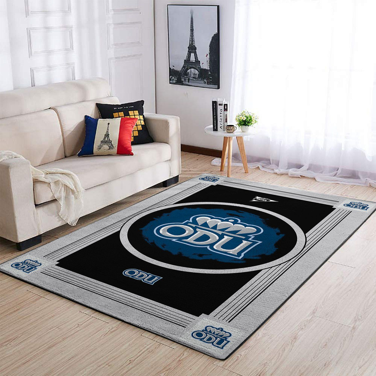 Old Dominion Monarchs Team Logo Nice Gift Rectangle Area Rug – Full Print Carpet For Living Room & Bedroom Home Decor