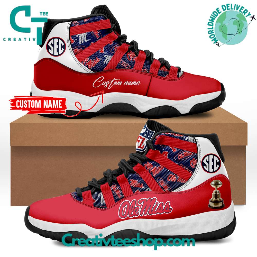 Ole Miss Rebels JD13 Sneakers Shoes for Men & Women | Custom Fan Gift