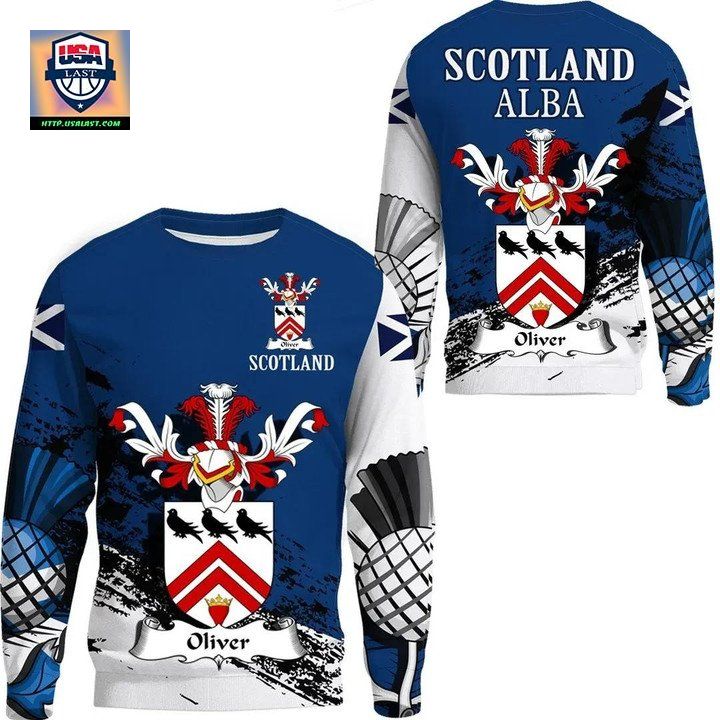 Oliver Scottish Family Crest Scotland Special Sweater 