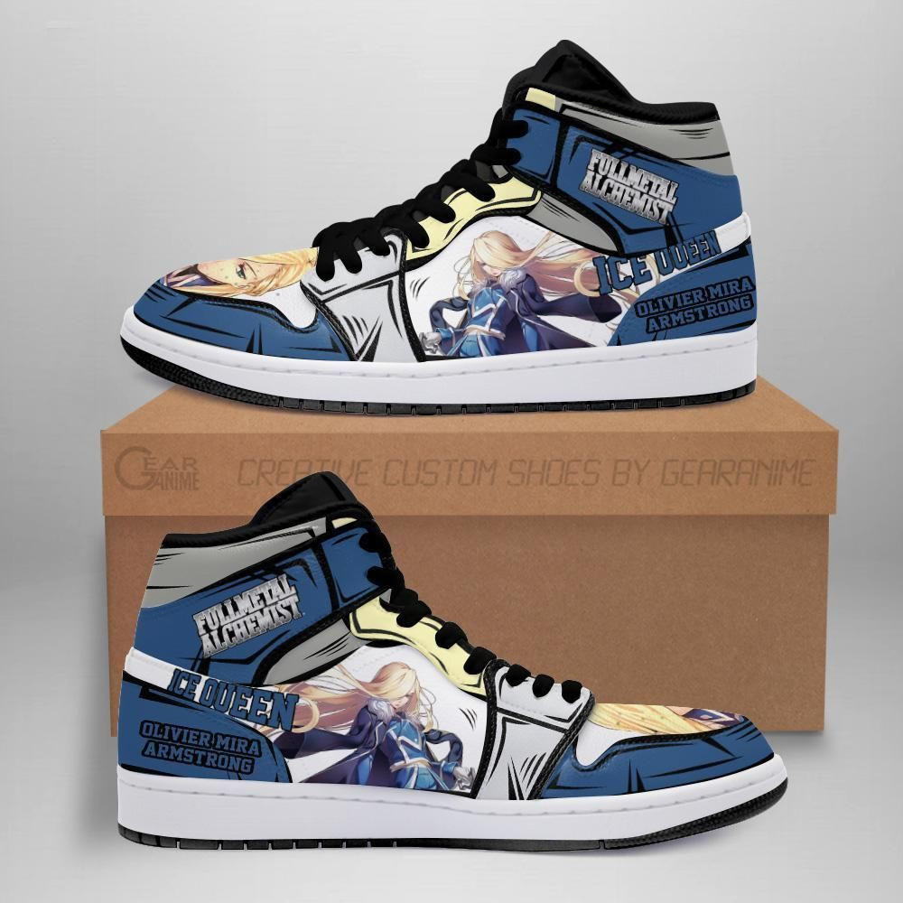 Olivier Armstrong Boots Fullmetal Alchemist Anime Shoes Sport Air Jd Sneakers
