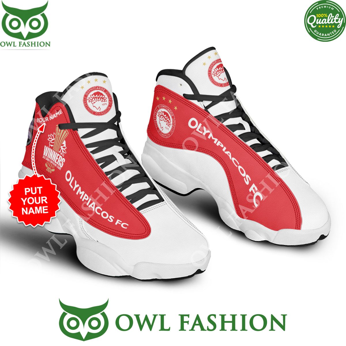 Olympiacos F.C. JD13 Sneakers Shoes for Men & Women | Stylish Streetwear Shoes