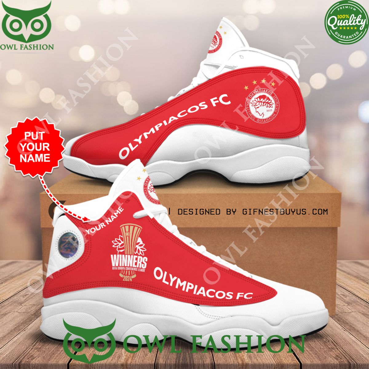 Olympiacos F.C. JD13 Sneakers Shoes for Men & Women | Stylish Streetwear Shoes