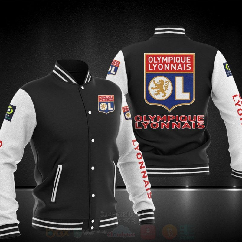 Olympique Lyon Varsity Baseball Jacket for Men & Women | Soccer Team Fan Gift