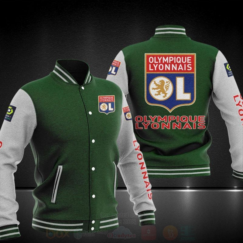 Olympique Lyon Varsity Baseball Jacket for Men & Women | Soccer Team Fan Gift