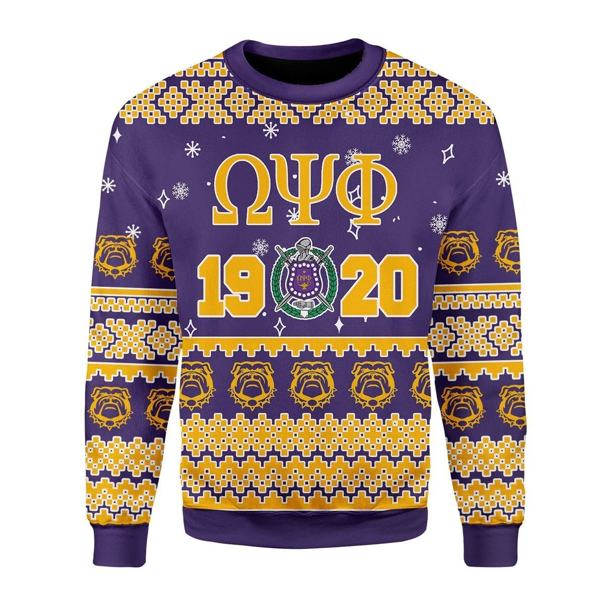 Omega Psi Phi Ugly Christmas Sweater, Perfect Holiday Gift