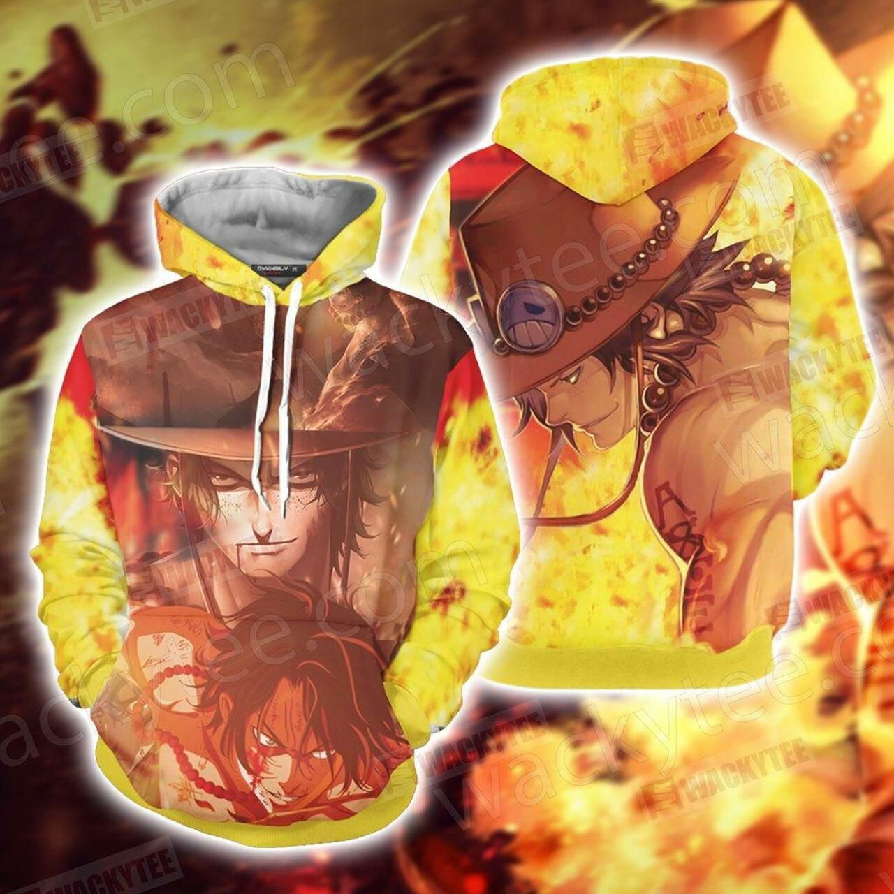 One Piece Ace 3D All Over Print Hoodie & Zip Hoodie
