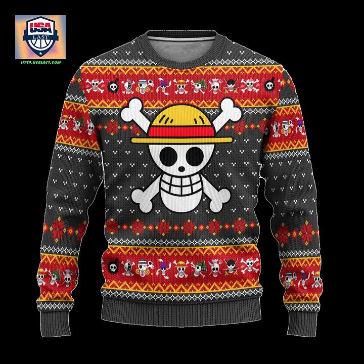One Piece Anime Ugly Christmas Sweater Symbol Xmas Gift