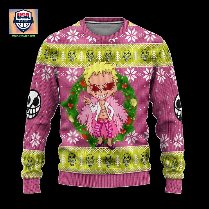One Piece Donquixote Anime Ugly Christmas Sweater Xmas Gift