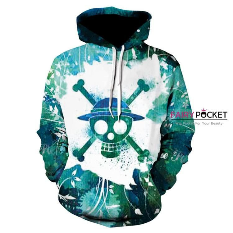 One Piece Green 3D All Over Print Hoodie & Zip Hoodie