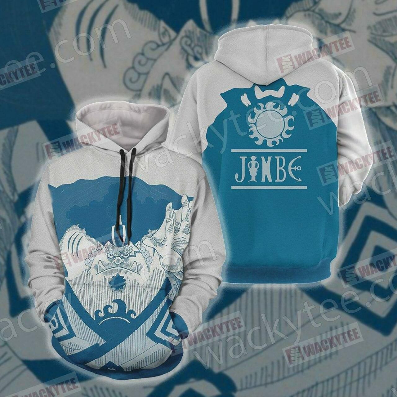 One Piece - Jinbe Unisex 3D All Over Print Hoodie & Zip Hoodie
