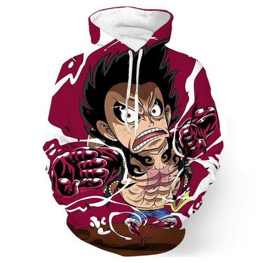 One Piece Luffy Gear 3D All Over Print Hoodie & Zip Hoodie