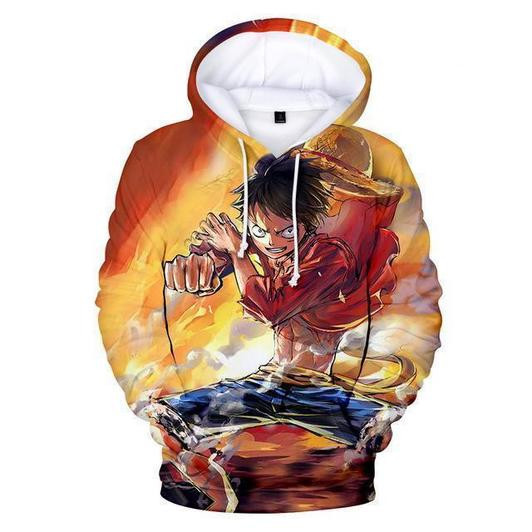 One Piece Luffy Gear 3D All Over Print Hoodie & Zip Hoodie
