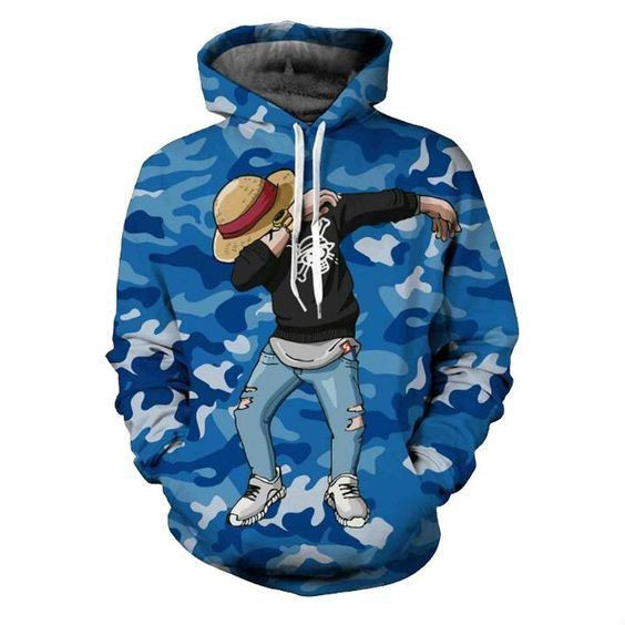 One Piece Luffy Style 3D All Over Print Hoodie & Zip Hoodie