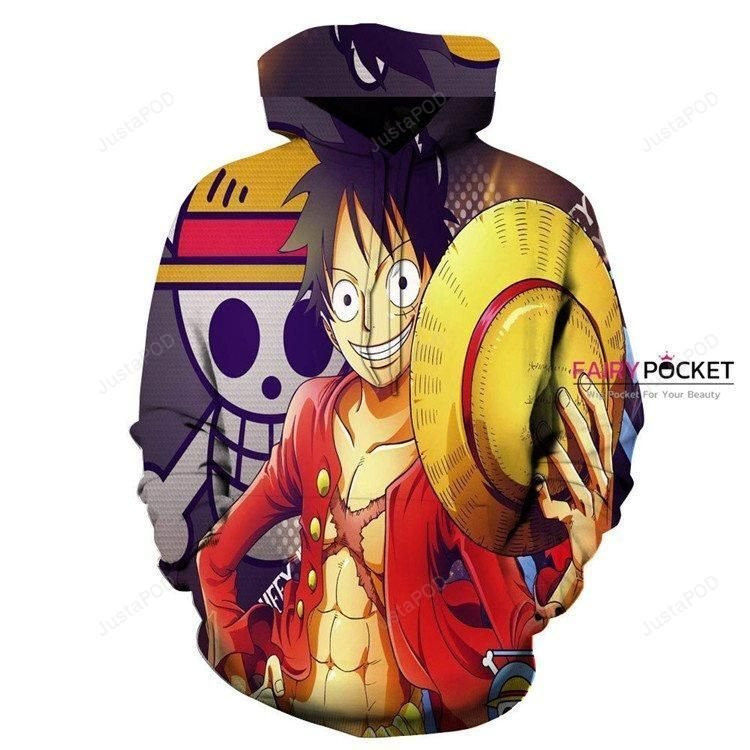 One Piece Monkey D. Luffy 3D All Over Print Hoodie & Zip Hoodie