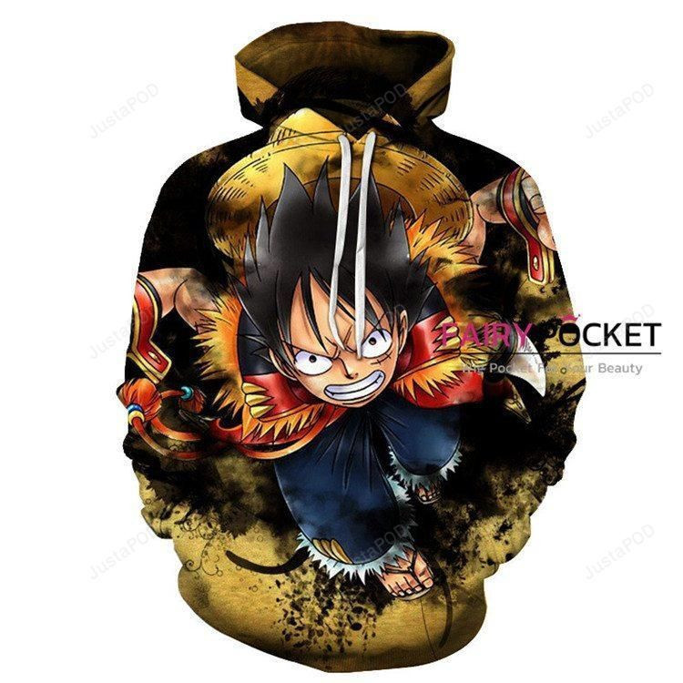 One Piece Monkey D. Luffy 3D All Over Print Hoodie & Zip Hoodie