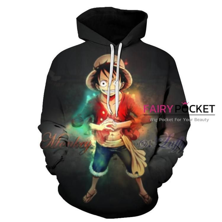 One Piece Monkey D. Luffy 3D All Over Print Hoodie & Zip Hoodie