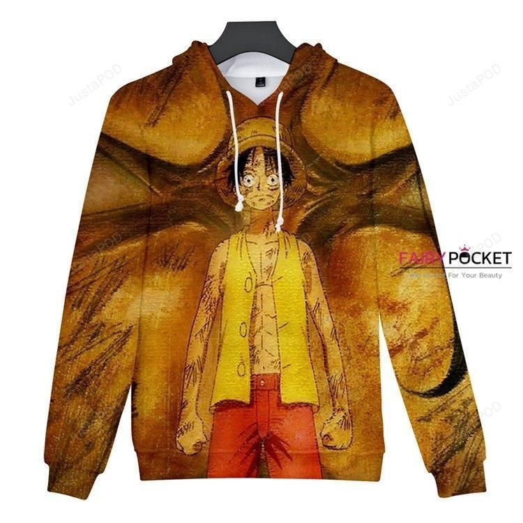 One Piece Monkey D. Luffy Gold 3D All Over Print Hoodie & Zip Hoodie