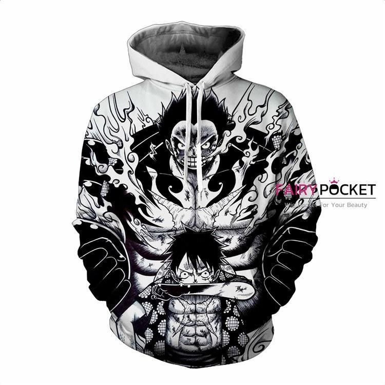 One Piece Monkey D. Luffy Manga 3D All Over Print Hoodie & Zip Hoodie