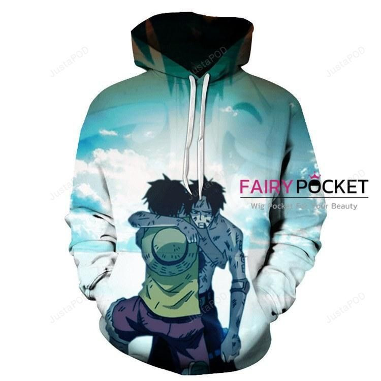 One Piece Monkey D. Luffy Portgas D Ace 3D All Over Print Hoodie & Zip Hoodie