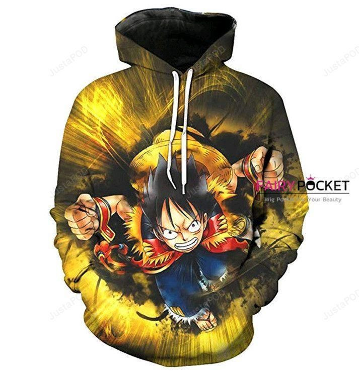 One Piece Monkey D. Luffy Portgas D. Ace 3D All Over Print Hoodie & Zip Hoodie