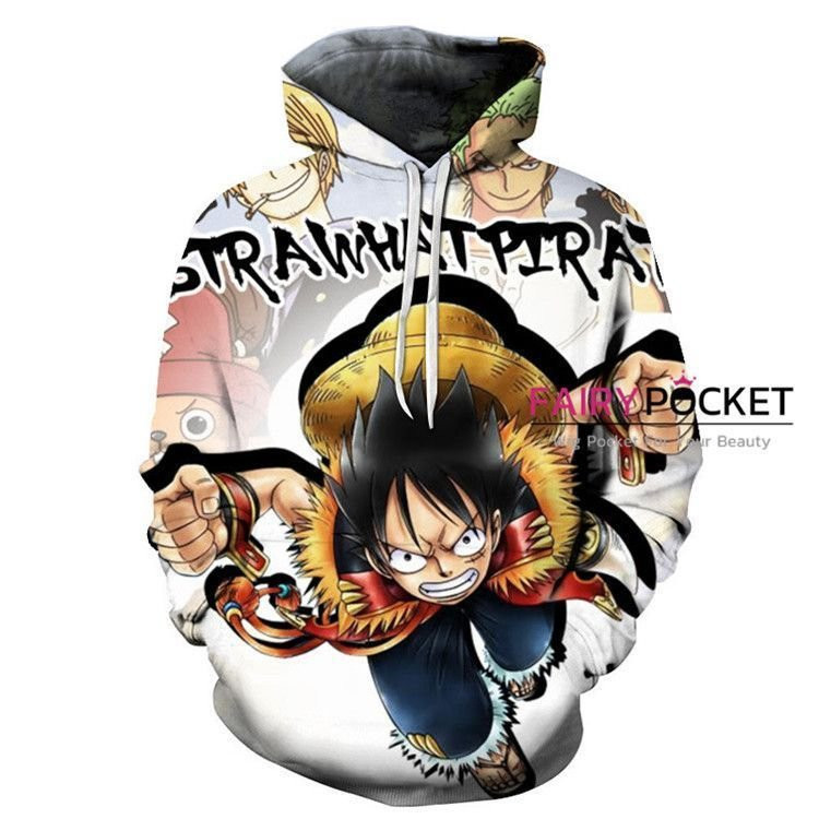 One Piece Monkey D. Luffy, Roronoa Zoro, Sanji Tony Tony Chopper 3D All Over Print Hoodie & Zip Hoodie