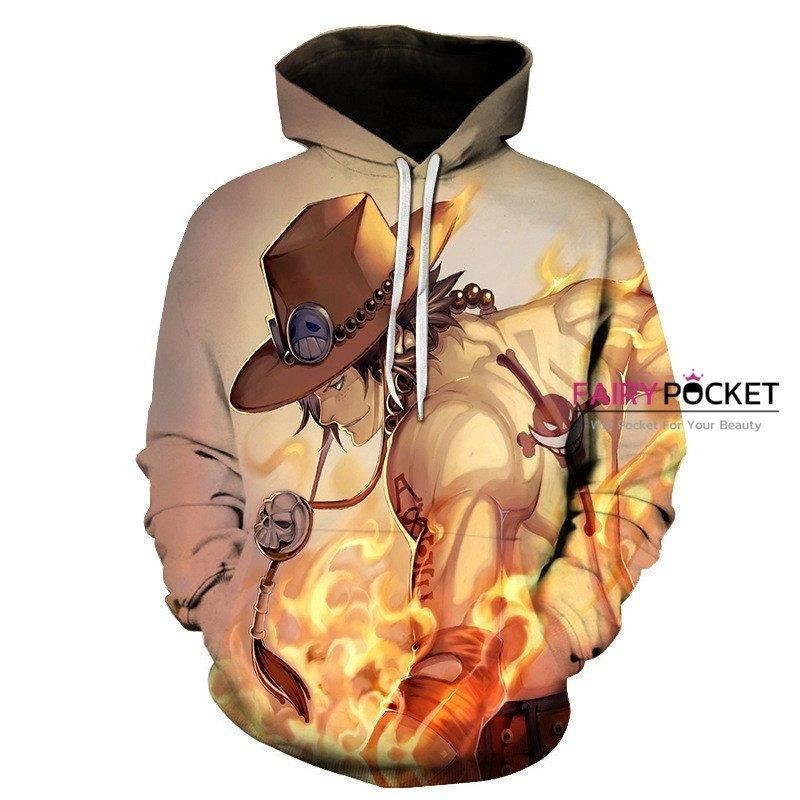 One Piece Portgas D Ace 3D All Over Print Hoodie & Zip Hoodie