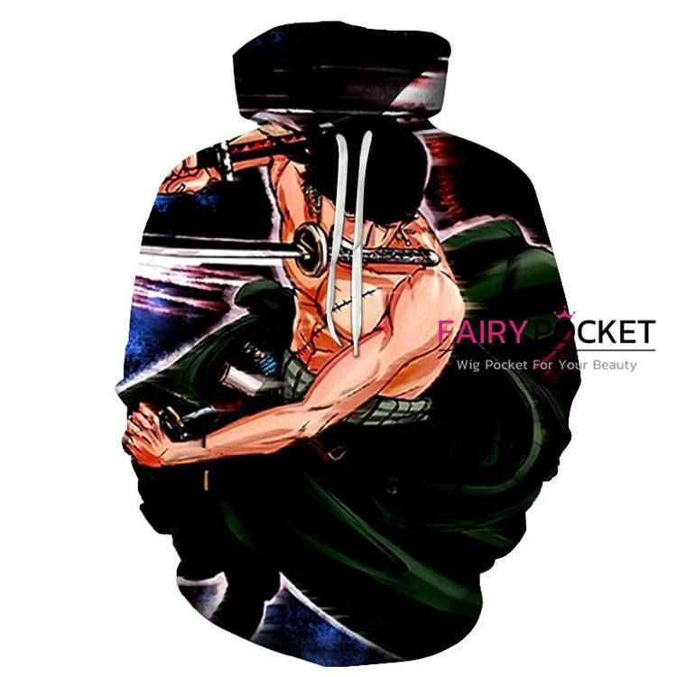 One Piece Roronoa Zoro 3D All Over Print Hoodie & Zip Hoodie