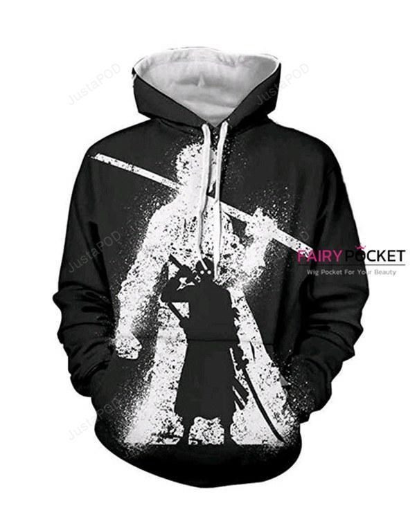 One Piece Roronoa Zoro Black 3D All Over Print Hoodie & Zip Hoodie