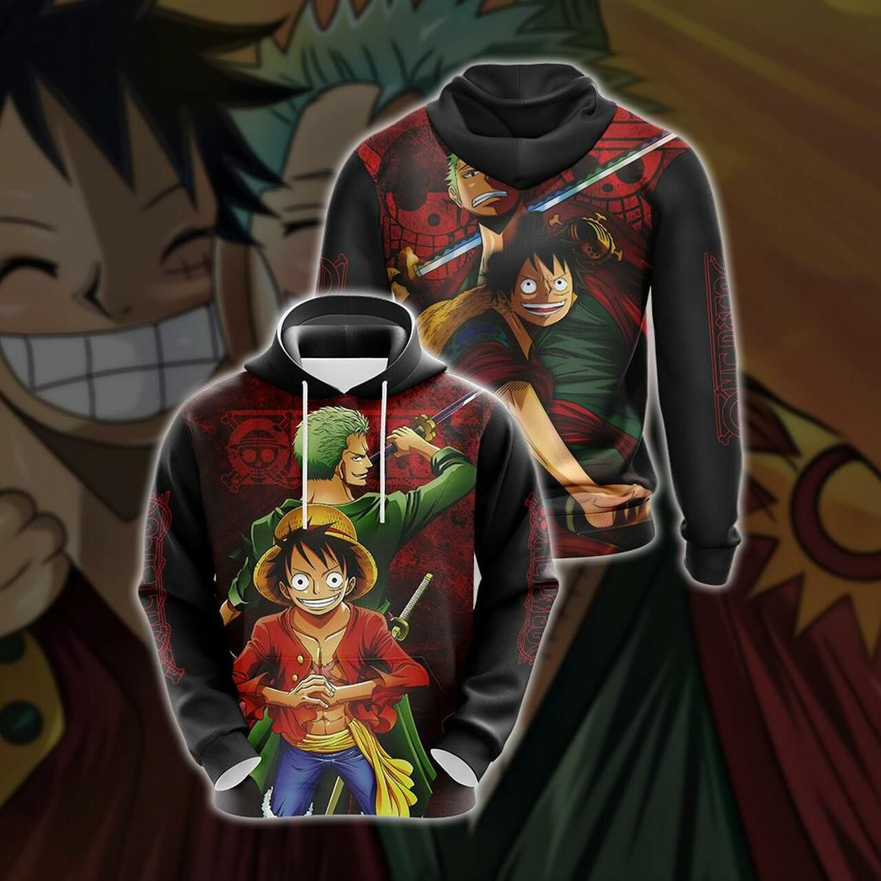 One Piece Unisex 3D All Over Print Hoodie & Zip Hoodie