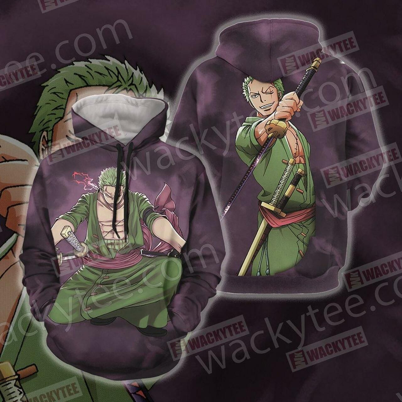 One Piece Zoro Unisex 3D All Over Print Hoodie & Zip Hoodie