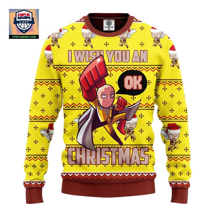 One Punch Man 3D Ugly Christmas Sweater Amazing Gift Idea Thanksgiving Gift